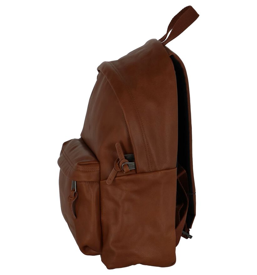 Cognac Lederen Rugzak Eastpak Padded Pak'r in leer (238149)