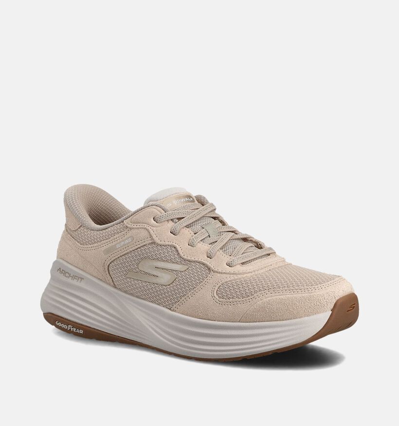 Skechers Go Walk Stability Baskets sportives en Taupe pour femmes (361032) - pour semelles orthopédiques