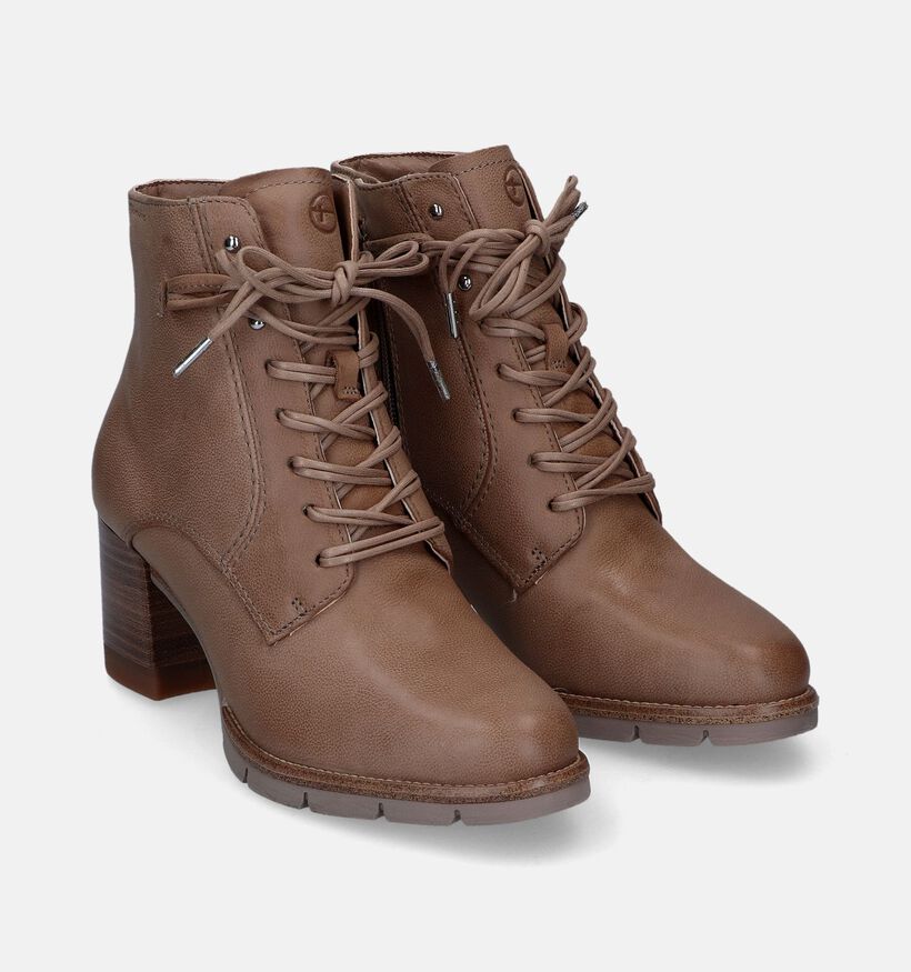 Tamaris Bottines à lacets en Taupe pour femmes (315495)