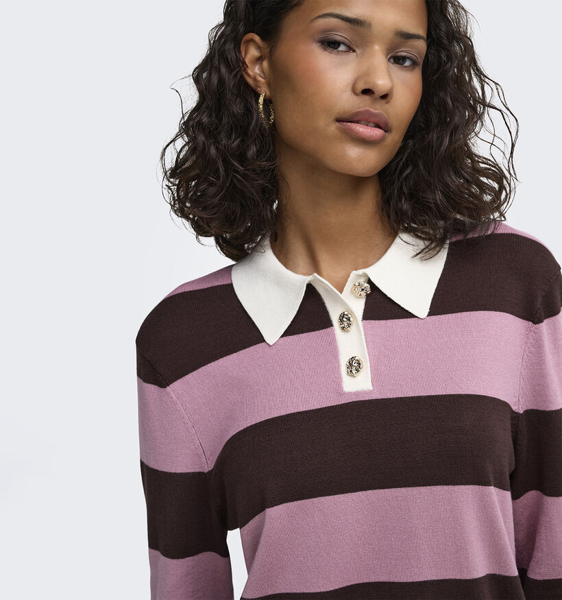 JDY Melany Bruine/Roze Trui voor dames (378295)