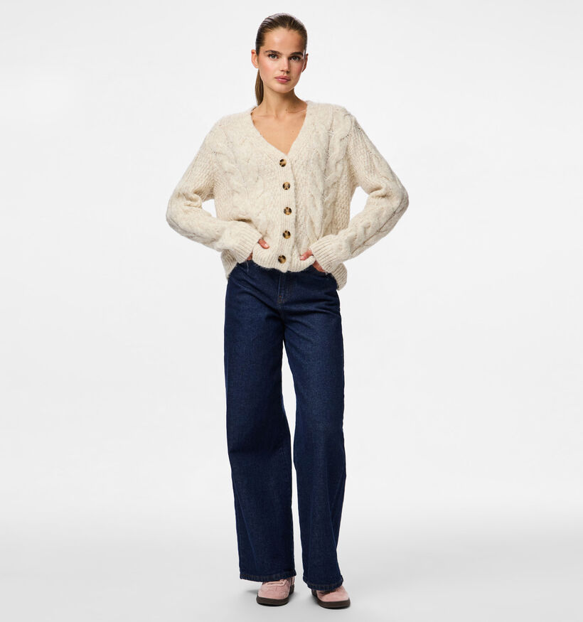 Pieces Nina Lichtbeige Cardigan voor dames (361125)