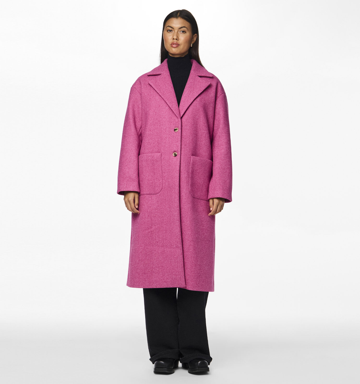 Pieces Jili Manteau long en Fuchsia Femmes Manteaux en ligne sur TORFS.BE