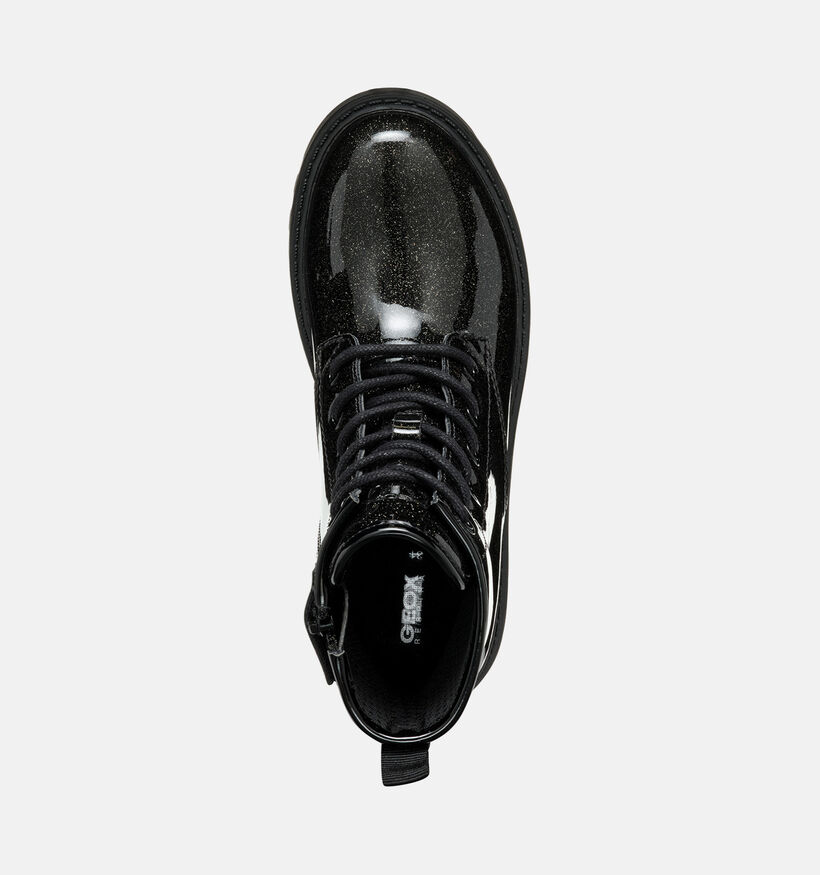 Geox Casey Girl Zwarte Boots met Veters en Rits voor meisjes (376269) - geschikt voor steunzolen