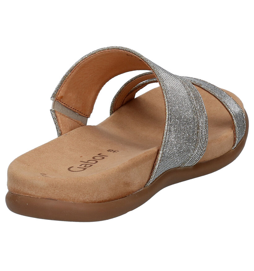 Gabor Best Fitting Gouden Slippers in stof (291369)
