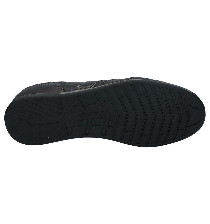 Geox Renan Chaussures à Lacets en Noir en cuir (266705)