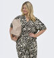 ONLY Carmakoma Elite Zwarte/Bruine Blouse voor dames (375065)