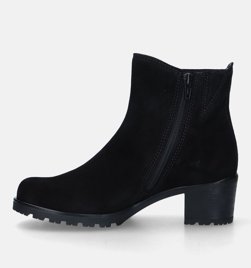 Gabor Bottines en daim en Noir pour femmes (328205)