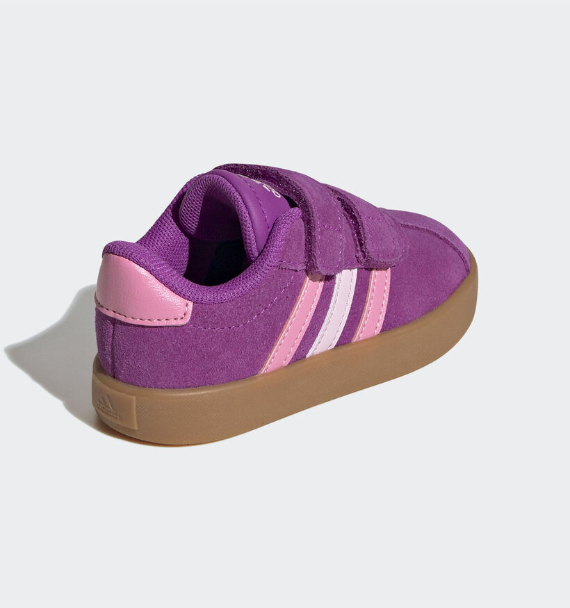 adidas Court 3.0 Paarse Sneakers voor meisjes (350137)