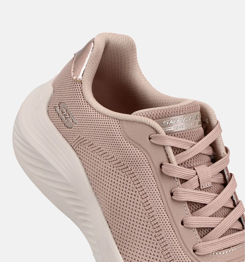 Skechers Bobs Squad Waves Baskets en Taupe pour femmes (375602) - pour semelles orthop&eacute;diques