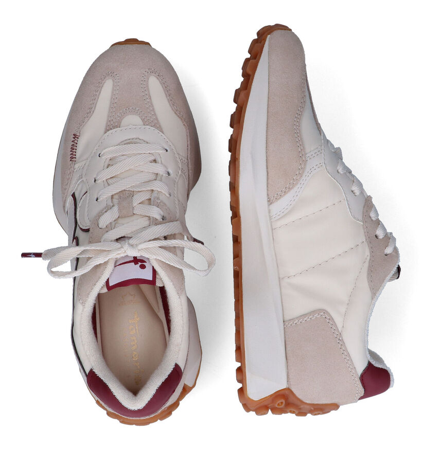 Tamaris Ecru Sneakers in kunstleer (313190)