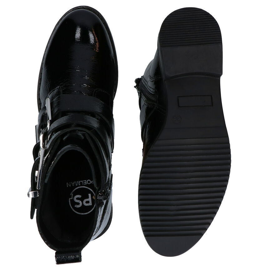 Poelman Conan Zwarte Boots in lak (291393)