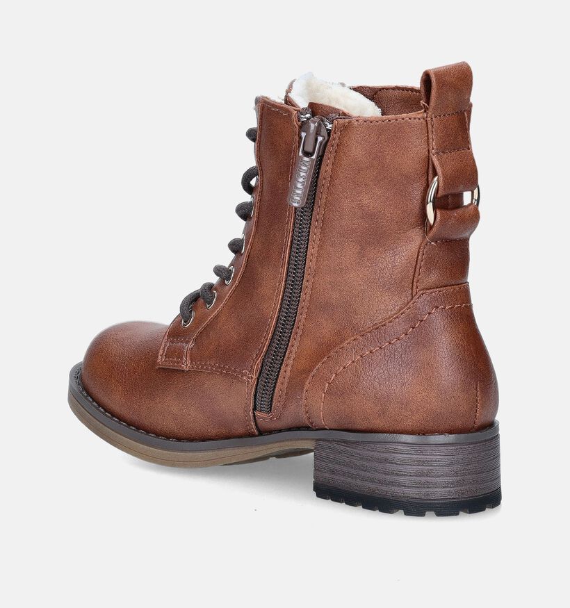 Mustang Cognac Stoere boots voor meisjes (345603)
