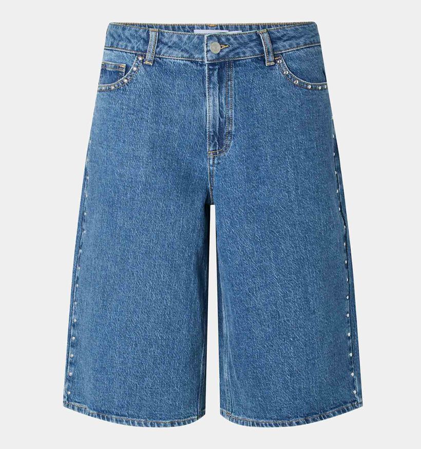 Pieces Karla Blauwe Knieshort voor dames (374199)