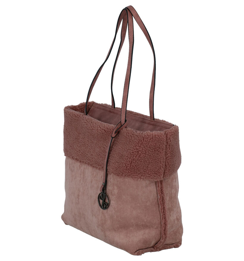 Emily & Noah Kaki Shopper in faux fur (260879)