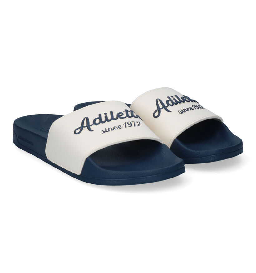 adidas Adilette Witte Badslippers voor heren (324942)