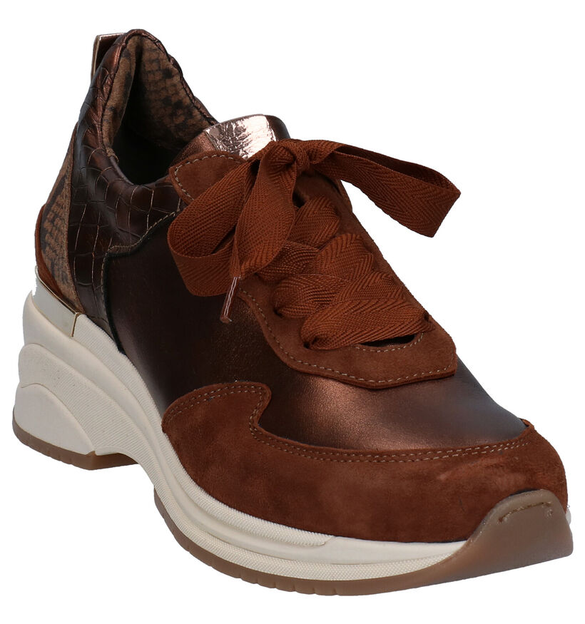 Softwaves Chaussures à lacets en Bronze en cuir (281936)