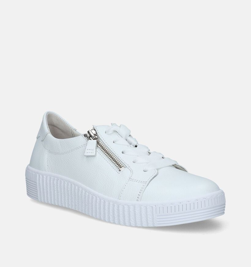 Gabor Best Fitting Chaussures à lacets en Blanc pour femmes (336128) - pour semelles orthopédiques