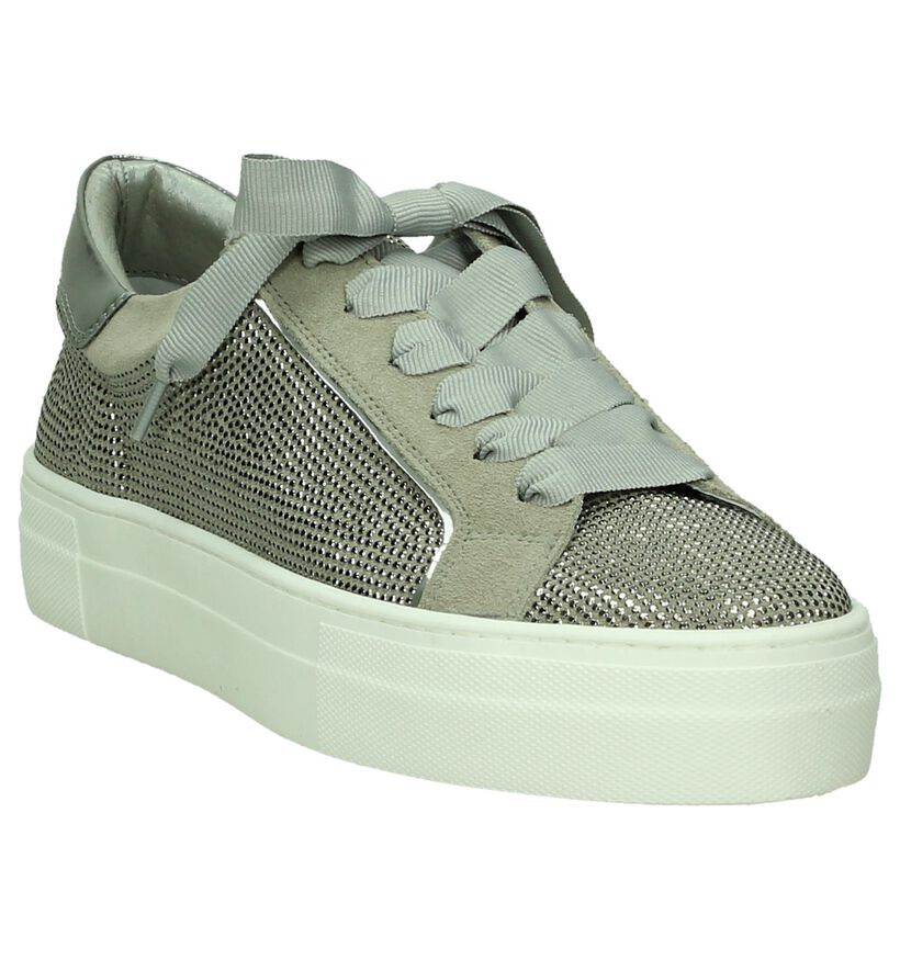 Hip Baskets basses en Gris en cuir (196418)