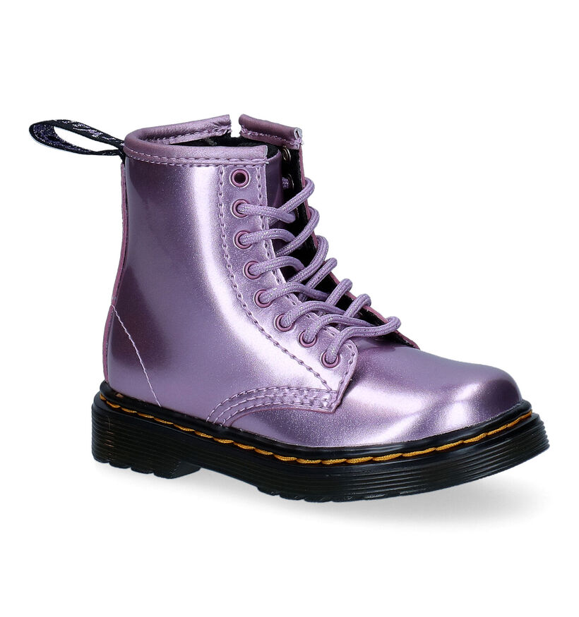 Dr. Martens Cosmic Glitter Rode Boots in kunstleer (294392)