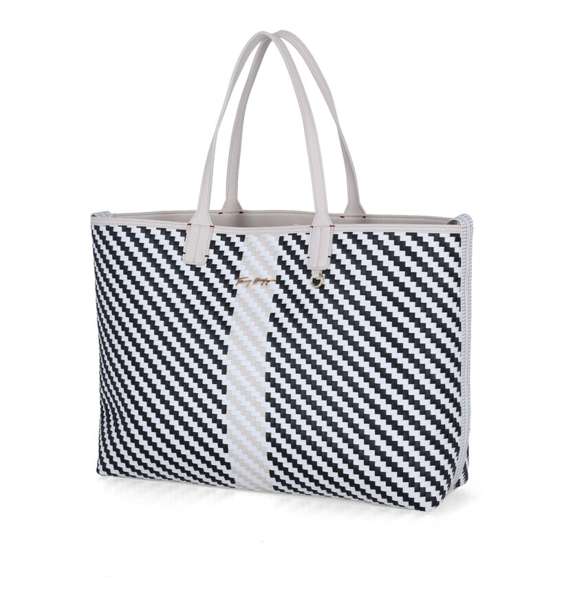 Tommy Hilfiger Iconic Tommy Tote Cabas en Blanc/Blue pour femmes (311122)