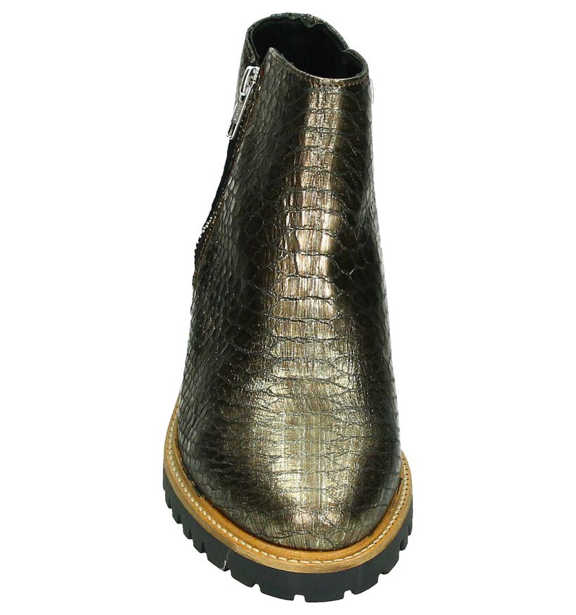 Tango Boots Brons met Slangenprint in leer (176885)