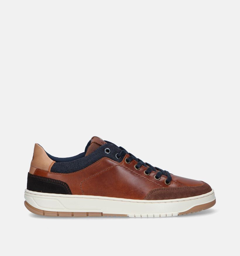 Bullboxer Cognac Veterschoenen voor heren (338929) - geschikt voor steunzolen