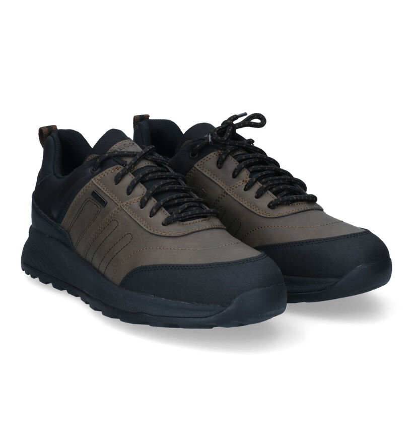 Geox Terrestre Chaussures de randonnée en Noir en simili cuir (315799)