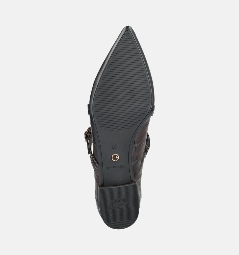 Tamaris Chaussures plates en Brun fonc&eacute; pour femmes (376636)