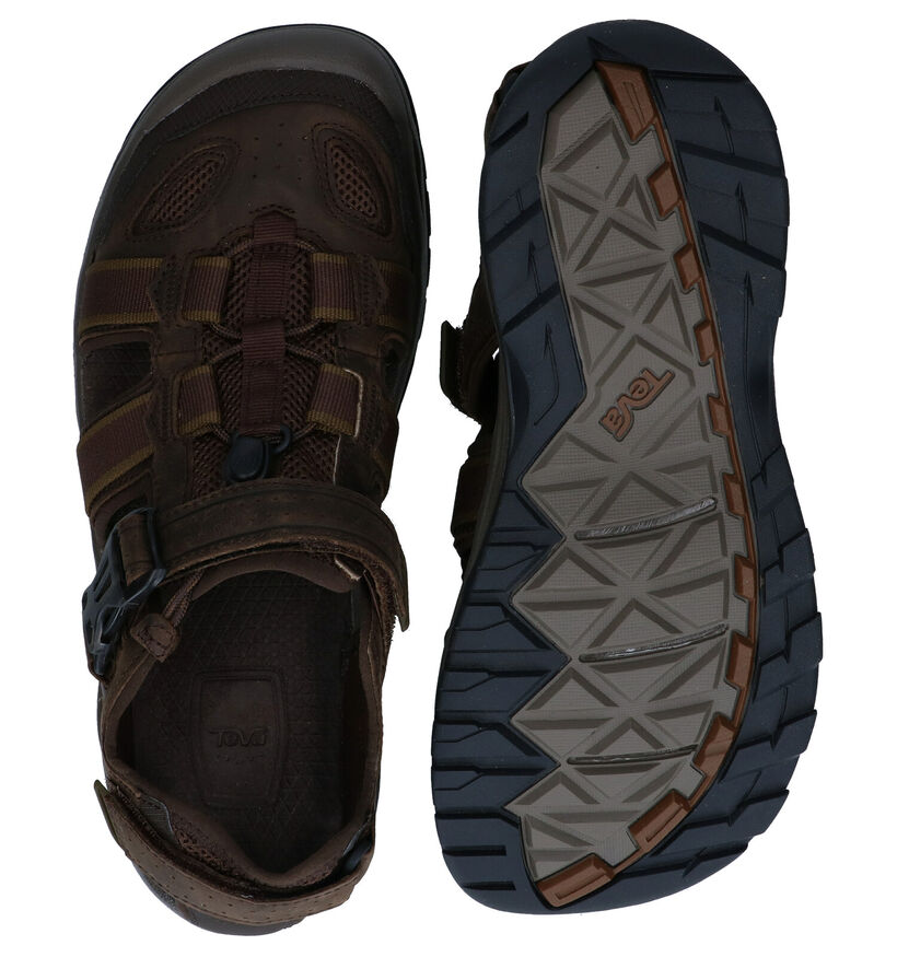 Teva Omnium Sandales de marche en Marron pour hommes (354650)