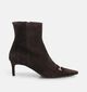 Zinda Bottines en Brun fonc&eacute; pour femmes (380880)