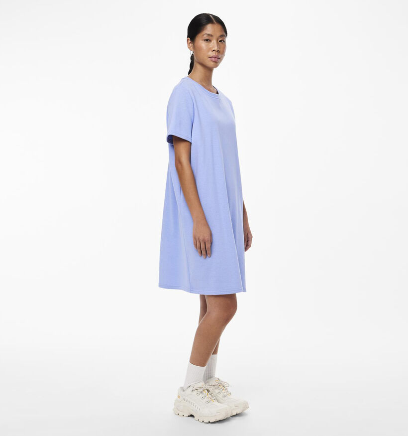 Pieces Chilli Blauwe T-shirt jurk voor dames (335619)