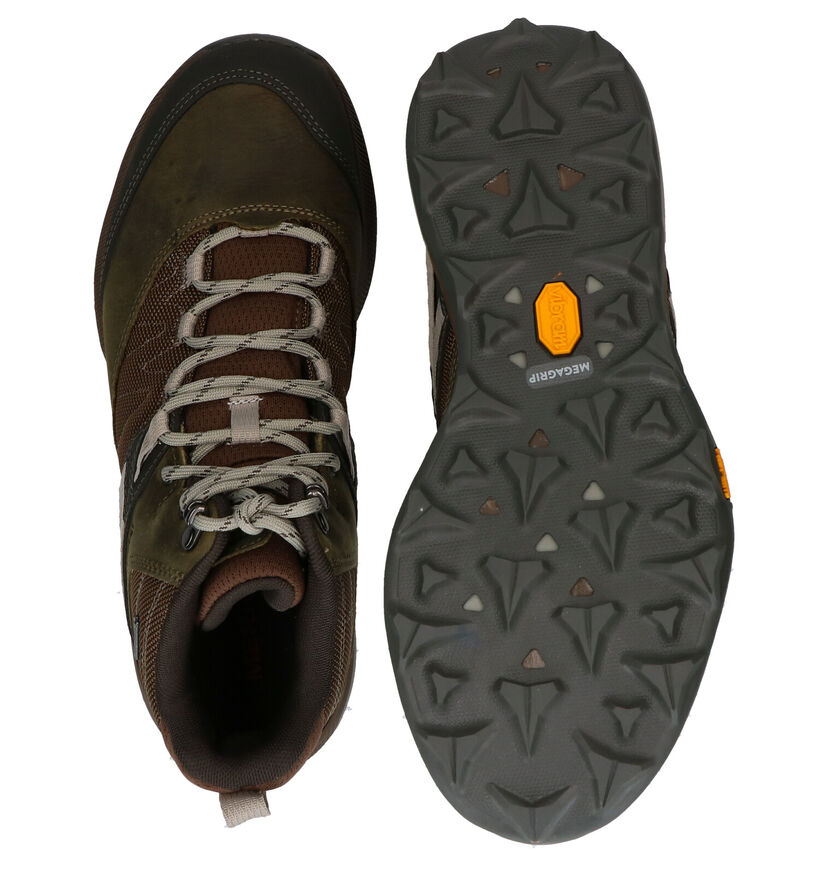 Merrell Zion Chaussures de randonnée en Kaki en cuir (290072)