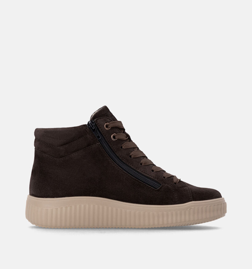 Remonte Donkerbruine Hoge Sneakers voor dames (379866) - geschikt voor steunzolen