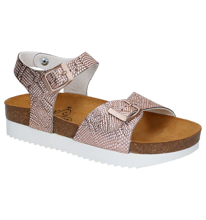 Plakton Sandales en Or rose en simili cuir (271801)