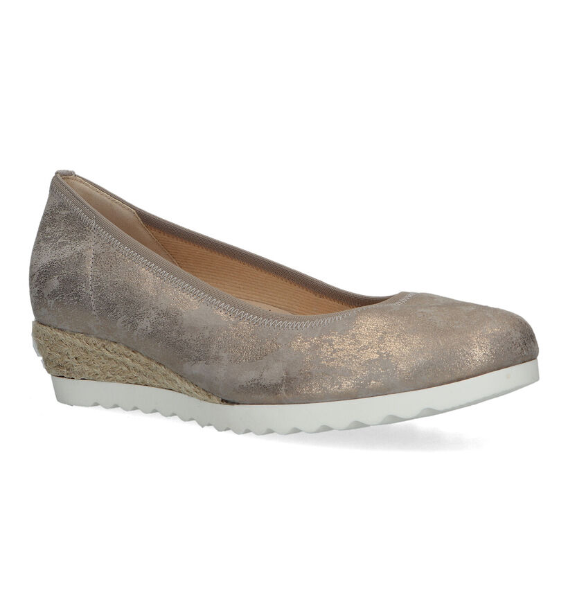 Gabor Easy Walking Escarpins en Or en cuir (323255)