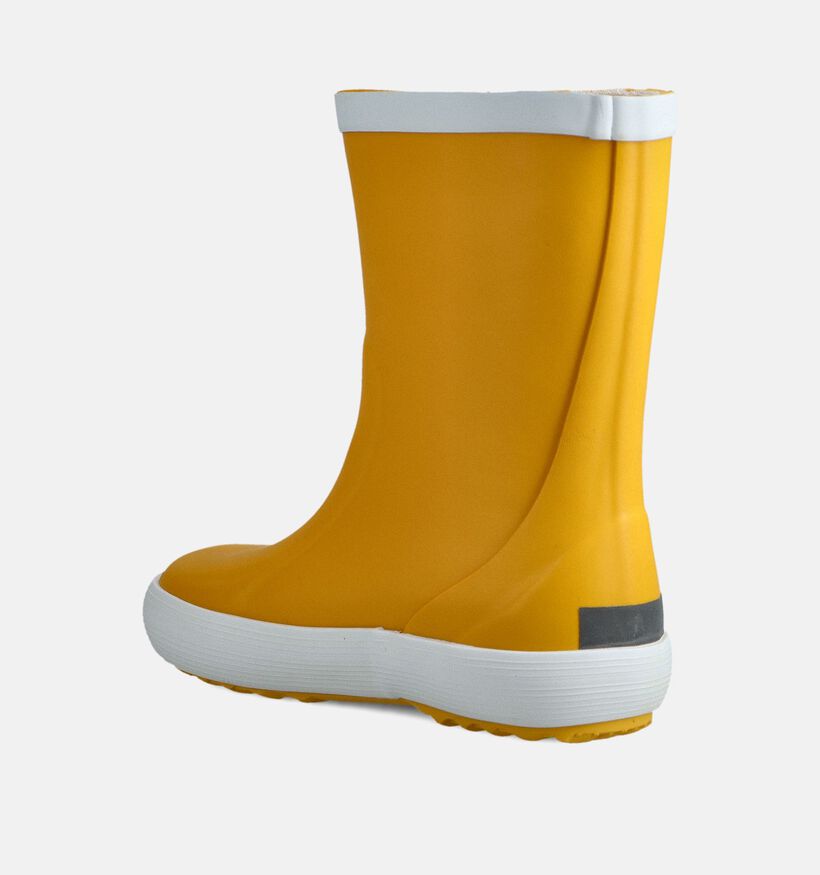Bergstein Rainboot Bottes de pluie en Jaune pour filles, garçons (180420) - pour semelles orthopédiques