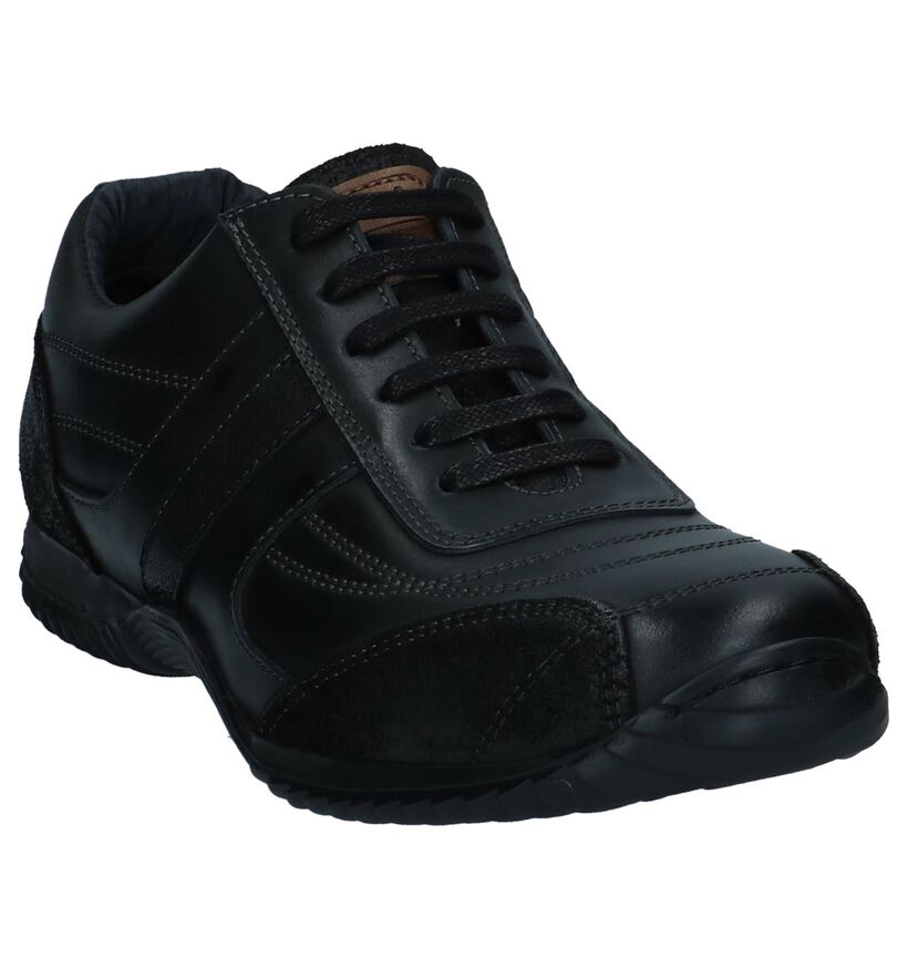 Zwarte Casual Veterschoenen Australian Owen in leer (251254)