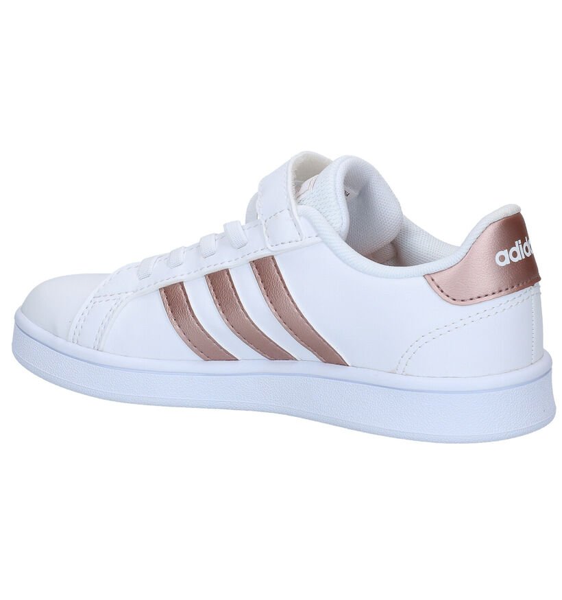 adidas Grand Court C Witte Sneakers voor meisjes (314611) - geschikt voor steunzolen