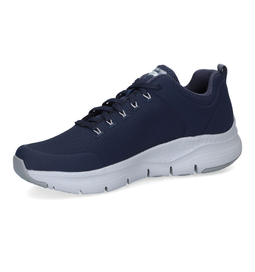 Skechers Arch Fit Titan Blauwe Sneakers voor heren (340805) - geschikt voor steunzolen