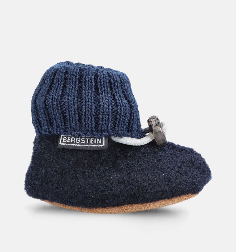 Bergstein Cozy Baby Donkerblauwe Babypantoffels voor jongens (381301)