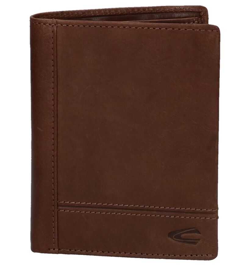 Camel Active Portefeuilles en Brun foncé en cuir (235114)