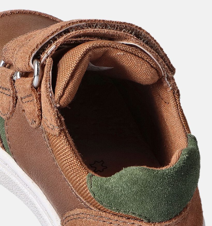 Geox Nashik Cognac Babyschoenen Velcro voor jongens (356377) - geschikt voor steunzolen