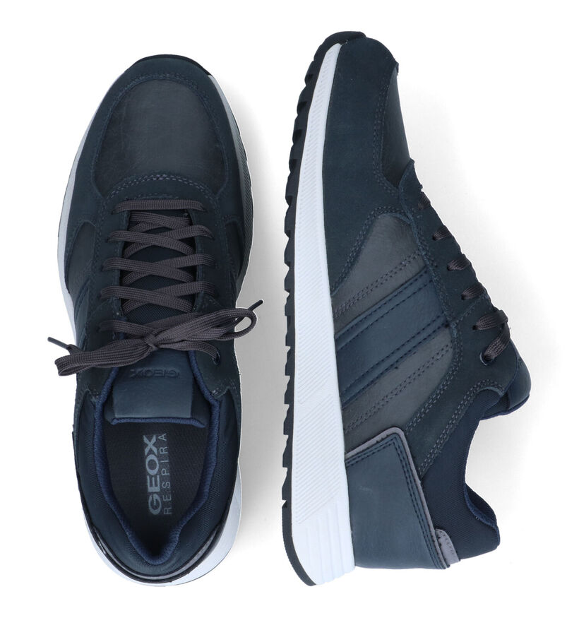 Geox Molveno Zwarte Sneakers in daim (315764)