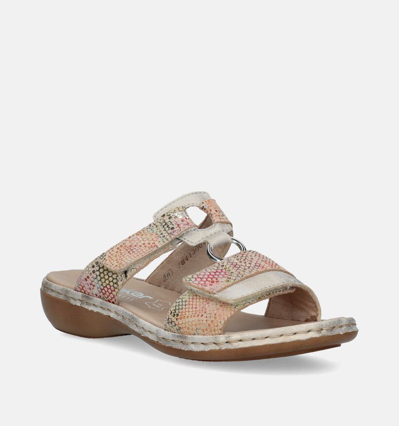 Rieker Beige Slippers voor dames (354956)