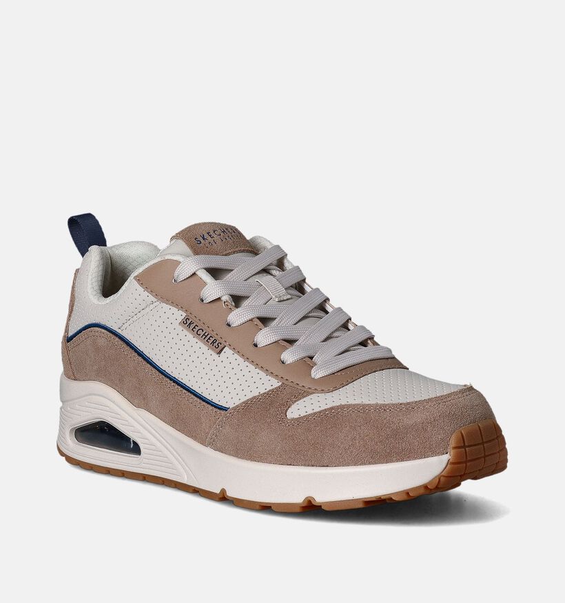 Skechers Uno Beige Sneakers voor heren (351848)