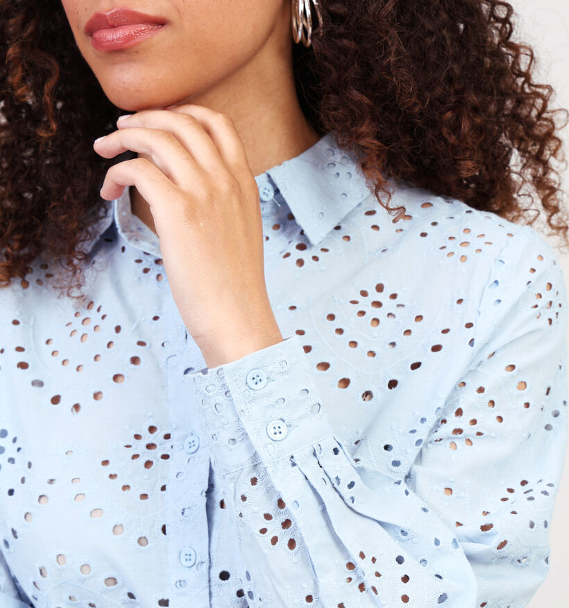 Pieces Vilde Blauw Hemd voor dames (351112)