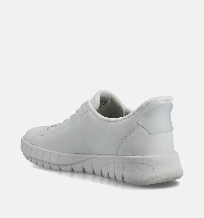 Geox Flextride Plus Witte Schoenen met Elastiek voor dames (370985) - geschikt voor steunzolen