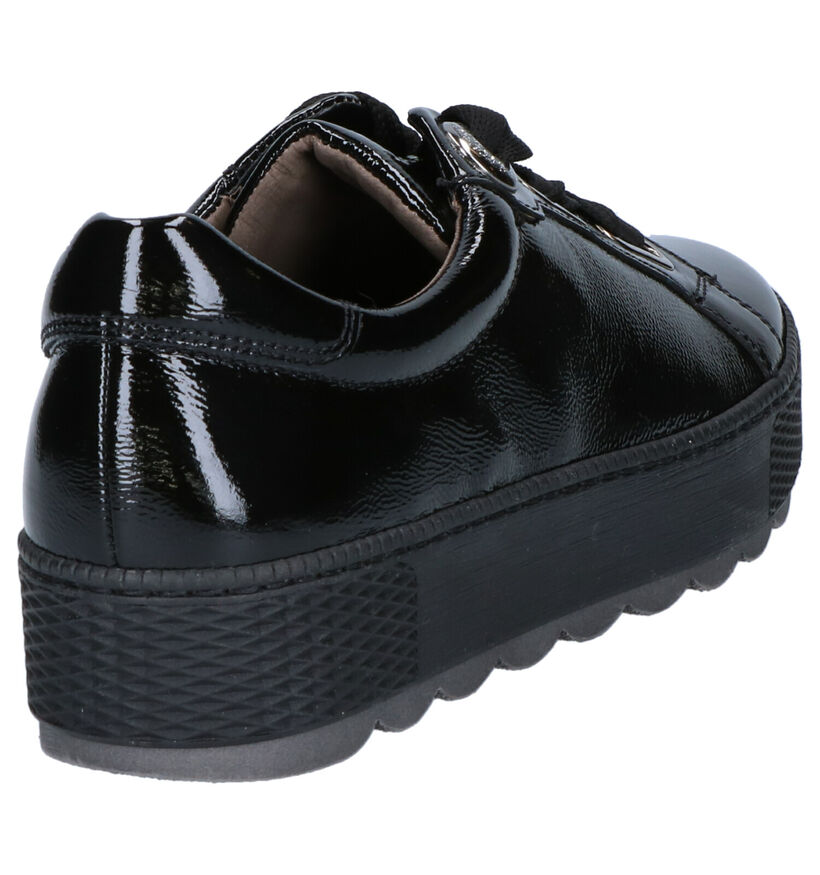 Gabor OptiFit Zwarte Veterschoenen in lak (260221)