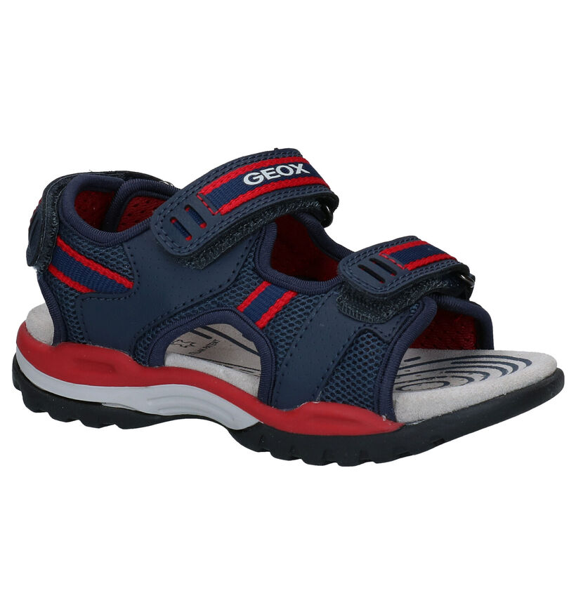 Geox Borealis Sandales en Bleu en simili cuir (286965)