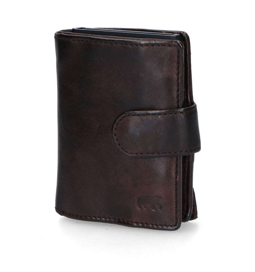 Bear Design Porte-cartes en Noir en cuir (319913)